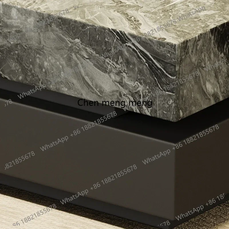 N138  Office Hotel Coffee Table Light Luxury Italian Elegant Coffee Table Rectangular Large Living Room Furniture Salongbord