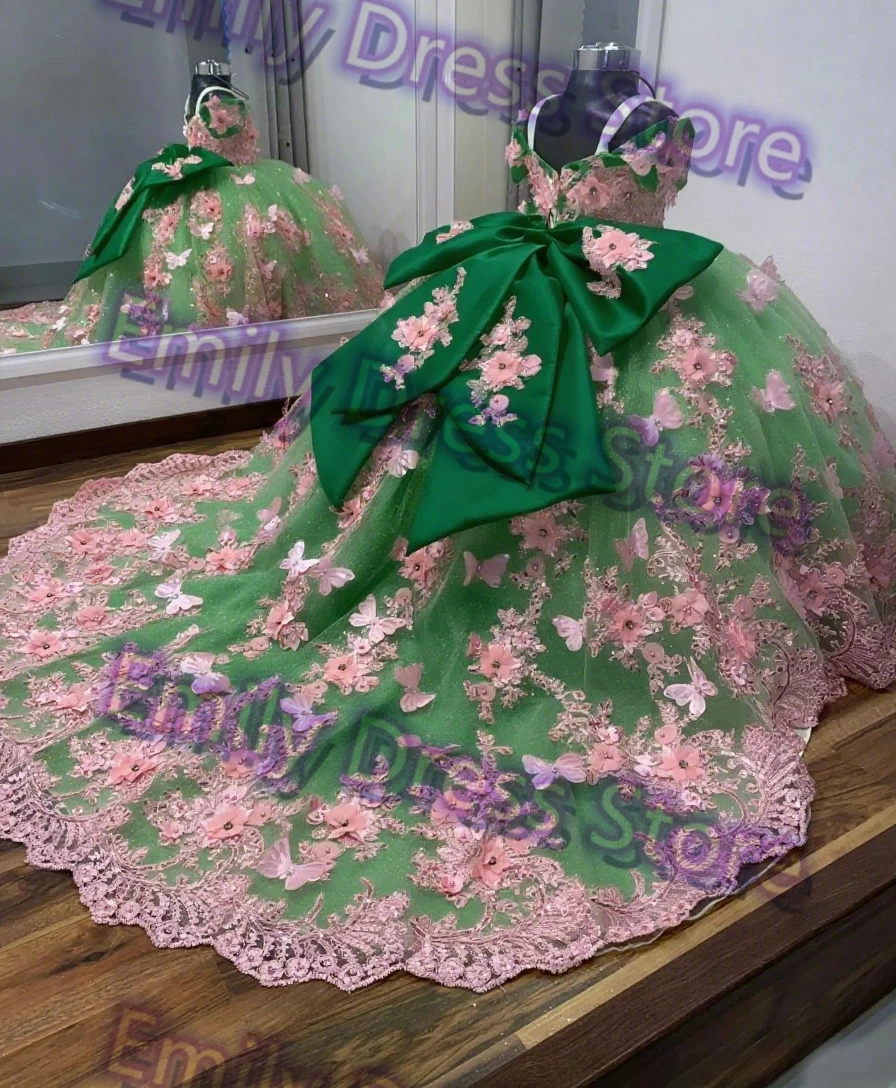 

Customized Light Pink Flower Girl Dress For Wedding Tulle Applqique With Bow Luxury Puffy Kids Birthday First Communion Gown