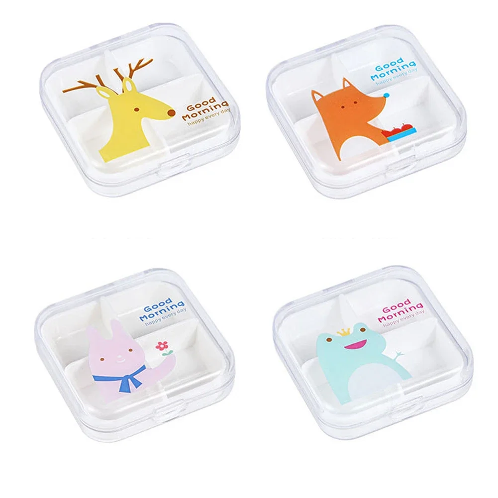 Portable Cartoon Mini Travel Small Pill Box A Week Dispensing Pill Box With The Storage Of Medicine Box Wholesale