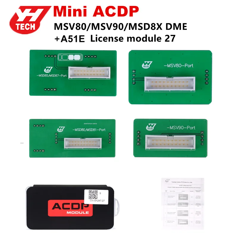 

[With License A51E] Yanhua Mini ACDP Module 27 BMW MSV80 MSD8X MSV90 DME Read/Write ISN and Clone