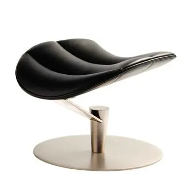 Walnut Lounge Chair and Footstool Synthetic Leather Home Furniture Living Room Lobster Chair Sofa