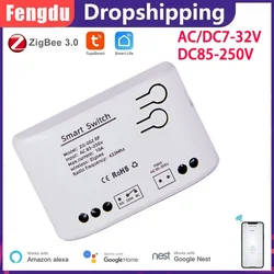 1 Channel Zigbee Tuya Smart relay module Smart Light Switch DC5V 7-32V AC85-250V 220V RF433Mhz Remote Control On Off Controller