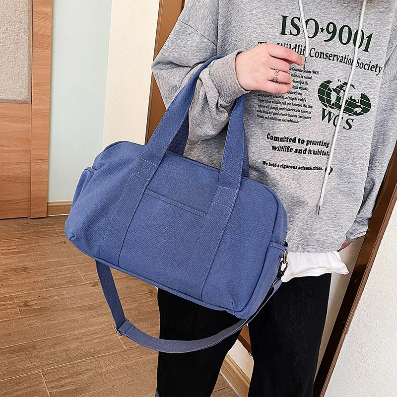 Borsa in tela personalizzata ad alta capacità, borsa a tracolla da donna, borsa Versatile da uomo, borsa a tracolla per studenti universitari