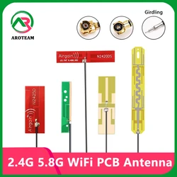 10PCS High Gain 10DBI 2.4G 2.4GHZ 5.8G Wifi internal FPC PCB Patch Flexible Antenna Dual Band Zigbee Omni Antenna With U.fl