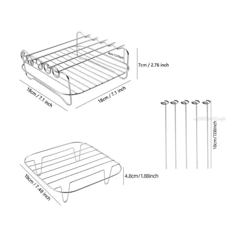 27RB Air Fryers Bandeja Aire Fryers Basking Silicone Divisor Pads Perfect for Acamping Party