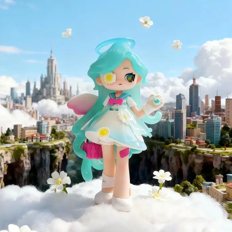 

Подлинная фигурка куклы HERE Qimeng Island Memimo is wrong, серия Dream Blind Box Tide, загадочная коробка, милая девушка, подарок-сюрприз на день рождения