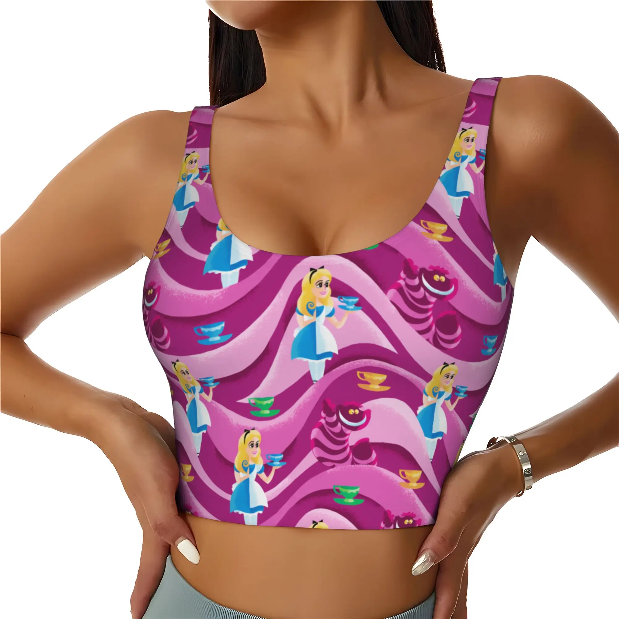novas-blusas-cropped-esportivas-femininas-alice-no-pais-das-maravilhas-anime-com-estampa-de-gato-para-treino-e-corrida