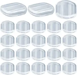 50Pcs Transparent Earplugs Pads Soft Silicone Comfort  Anti Pain Earring Rubber Cushions Clips Accessories DIY Jewelry Findings