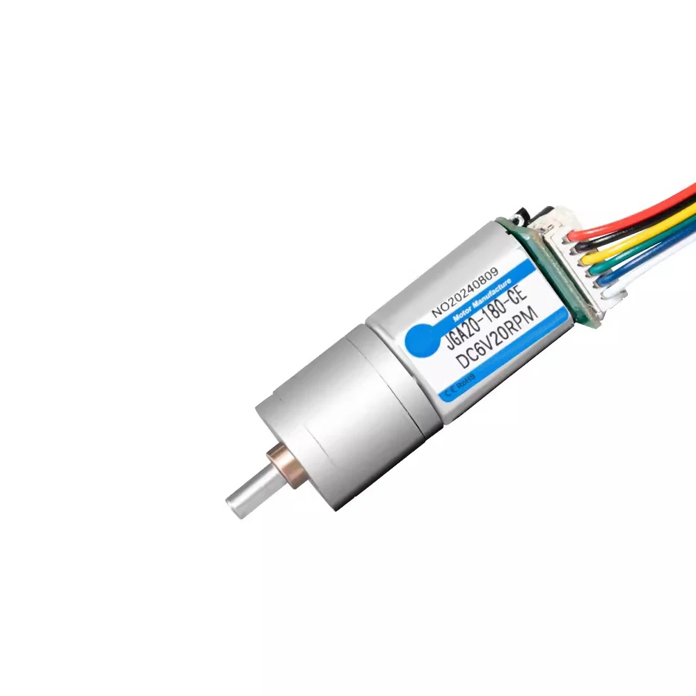 JGA20-180 micro DC gear motor reverse and reverse speed regulating motor 12v24v with encoder speed measurement