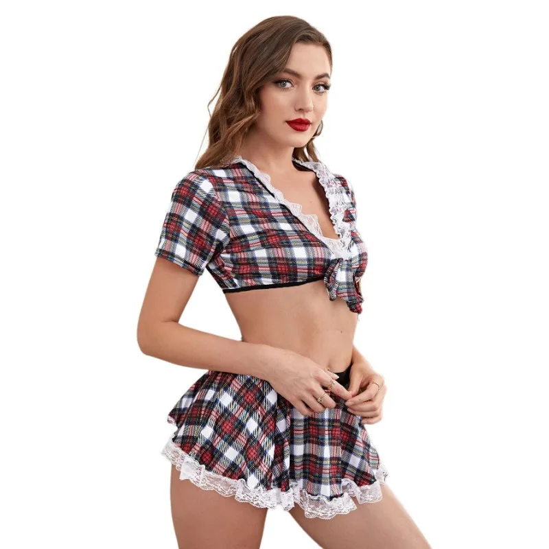 New Sexy Short Skirt Student Uniform Suit Erotic Costume 18 Bed Bikini Porn Lingerie Items Clothing Femboy Xxx Halloween Woman