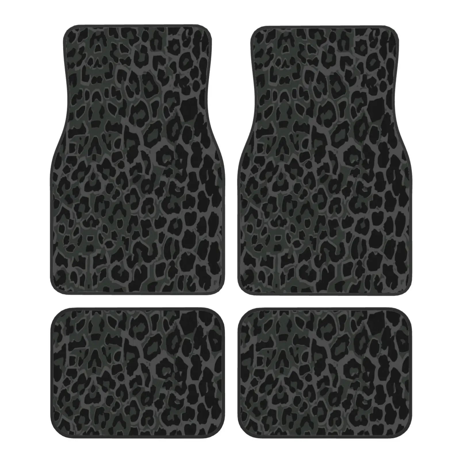 

Grey Camouflage Printed Pattern Car Floor Mat 4-piece Set Four Season Set Car Floor Mat Accessories Floor Mat