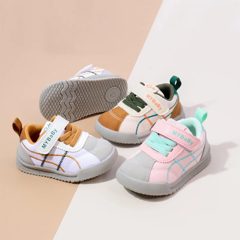 Spring & Autumn Boy Girl Casual Fashion Design Sneakers Kids Flat Baby Toddler Outdoor Anti Slip Comfortable Children Shoes BM09