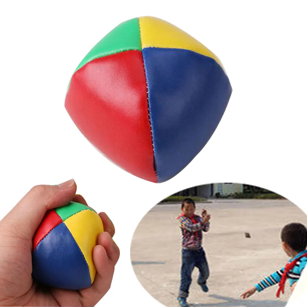 3Pcs Games Juggling Sports Sense Training Toy Balls Children's Handmade Leather Sandbags Classic Children's Leisure  Toy Ball