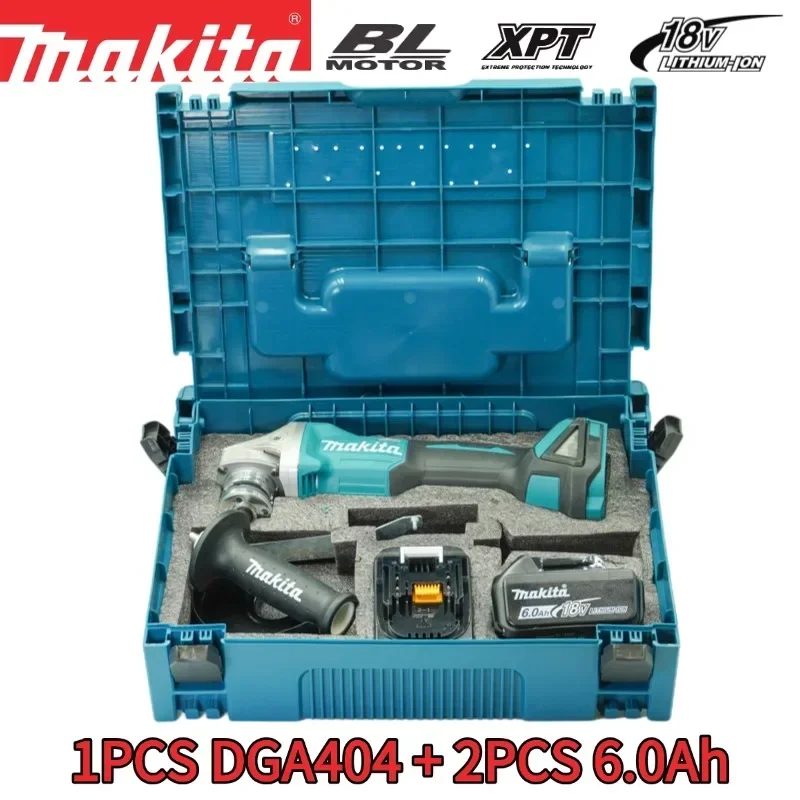 Makita 18V 125mm DGA404 Borstelloze Elektrische Haakse Slijper High Power Oplaadbare Lithium Snijden Polijstmachine