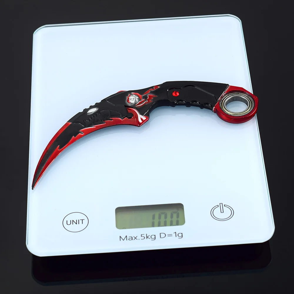 لعبة الشكل التنين الأزرق التنين الذهبي مخلب سكين ، كرامبيت ، الحرف المعدنية الحلي تزيين الهدايا ، عمل الشكل 18 سنتيمتر/7.08 #5