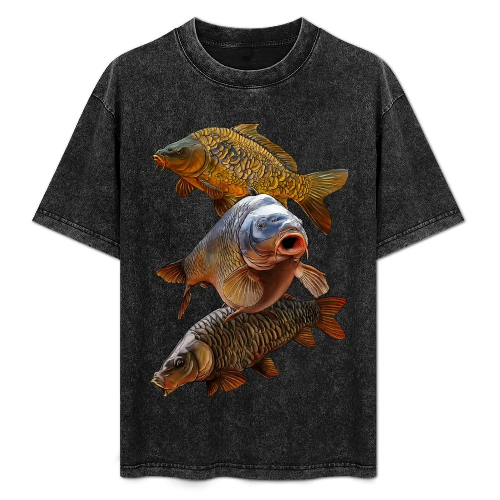 

Gang of carp T-Shirt Casual Breathable Short Sleeve Top