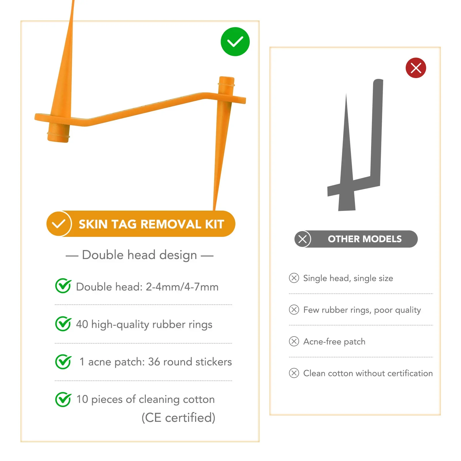 Simple Wart Removal Tool Set Skin Tag Removeal Tool Easy To Clean Skin Care Tool Skin Tag Removal Care Products