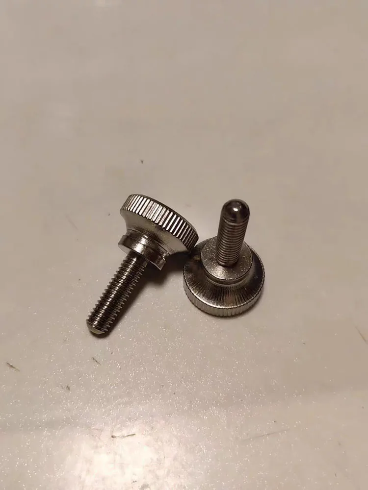 

M2-M6 304 Stainless Steel Hand Tighten Knurled Knob Screws Thumb Grip Bolts Fasteners 3-35mm