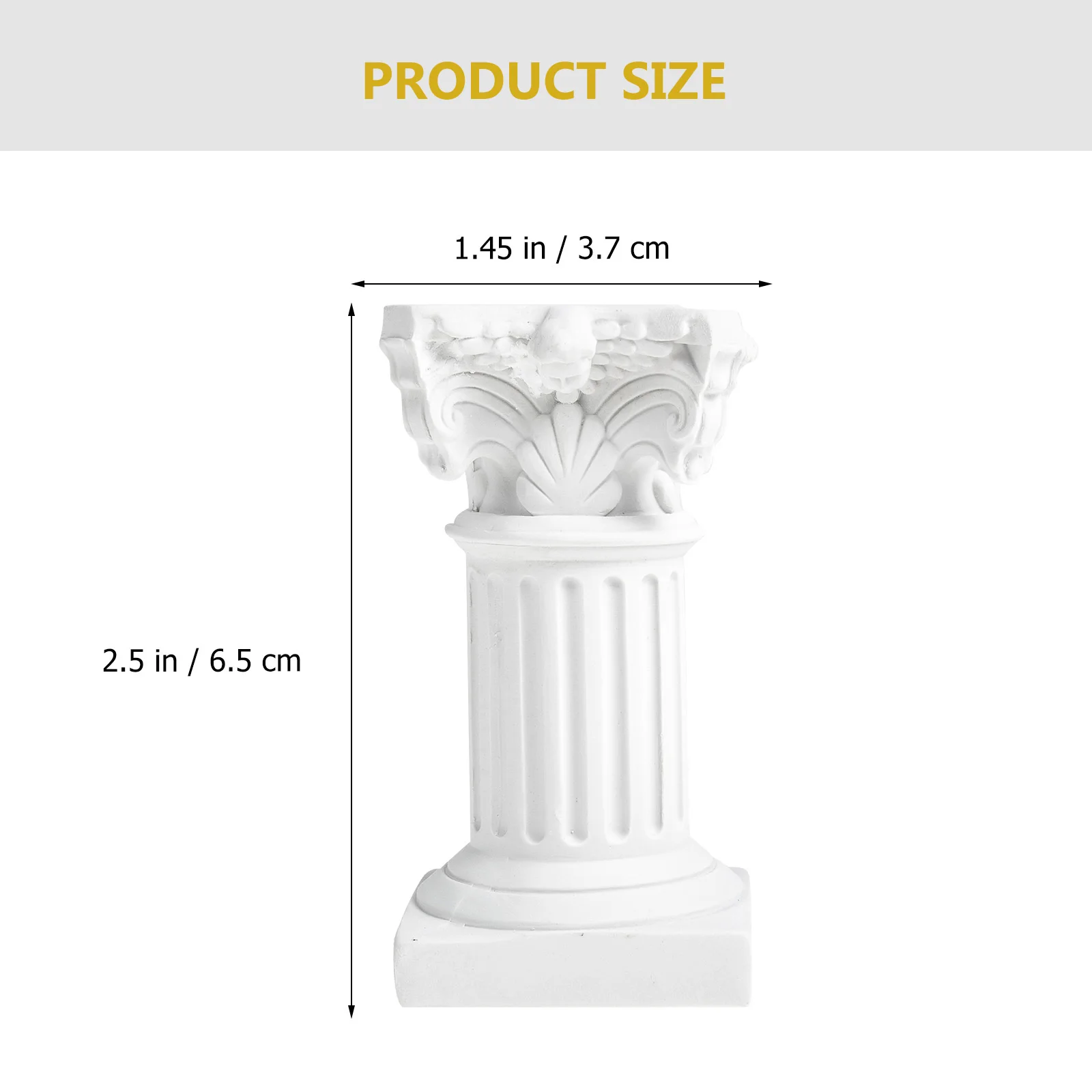 

10Pcs Roman Column Holders Resin Mini House Decoration Photo Props Desktop Candlestick Decors Photo Props