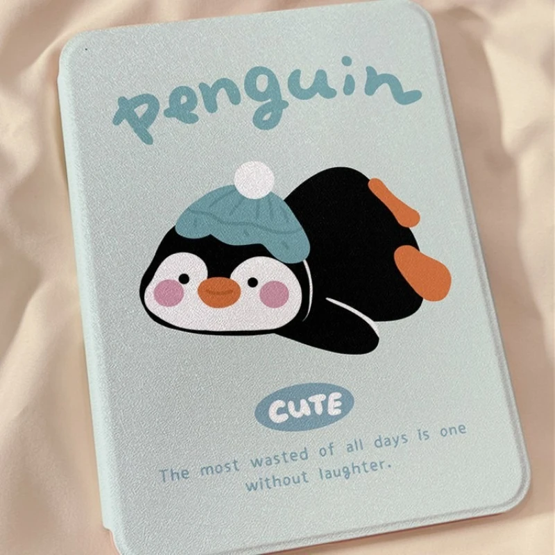 

Cute Penguin IPad Case for Air6 Air7 11th 11in Tablet Case 10th 10.9 9th 10.2 6th/5th 9.7 Air2 Air3 10.5in Rotating Acrylic Case