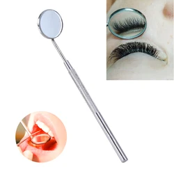 Miroir buccal dentaire en acier inoxydable, outil multifonction, vérification de l'extension des cils, blanchiment des dents, inspection