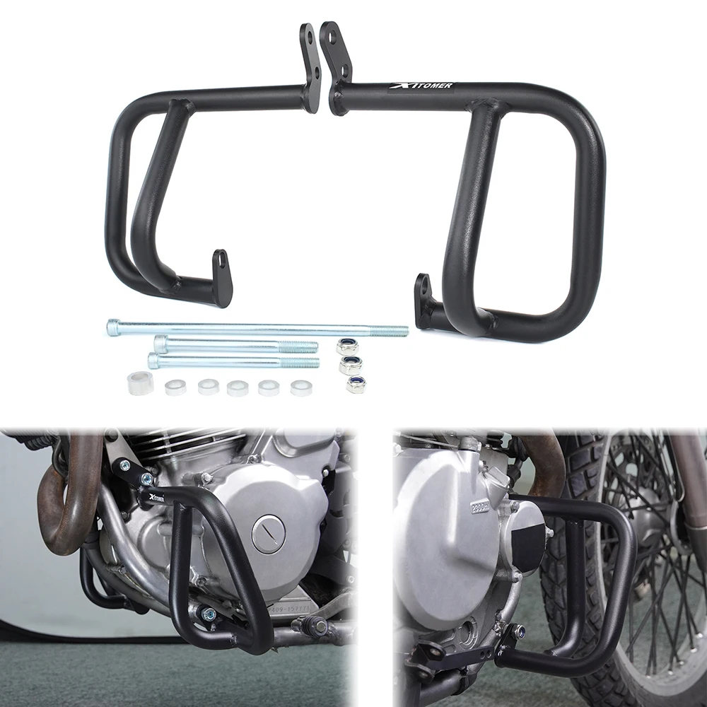 

Fit For Suzuki DR 650 DR650 DR650S DR650SE 1996-2024 Motorcycle Steel Bumper Crash Bars Frame Protector Engine Guards Crash Cage