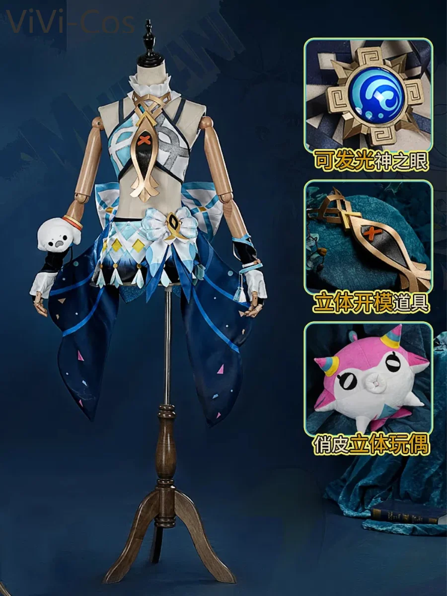 

ViVi-Cos Genshin Impact Mualani Women Cosplay Costume Cos Game Anime Party Uniform Hallowen Play Role Clothes Clothing