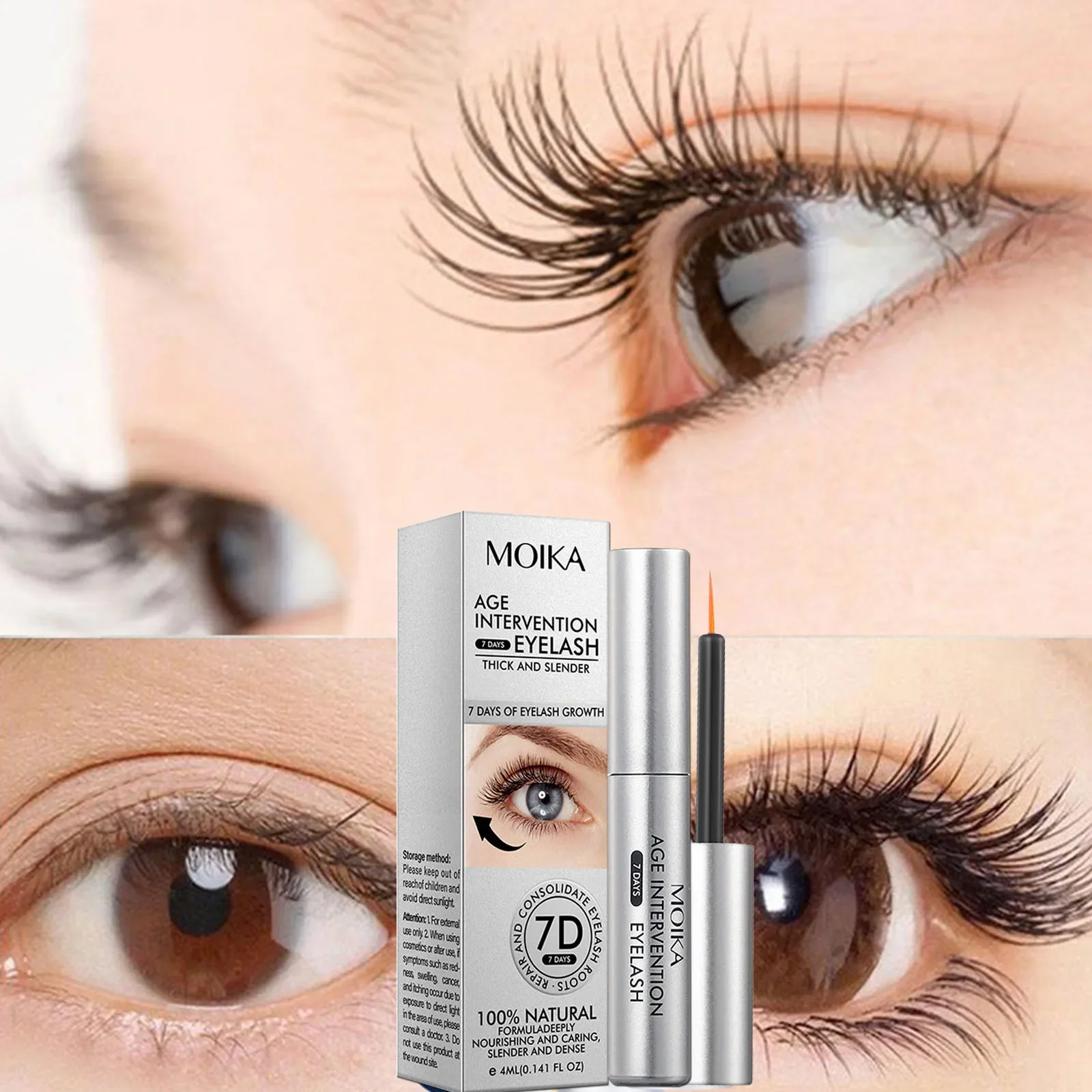 

Eyebrow Eyelash Growth Serum Fast Growing Prevent Hair Loss Damaged Treatment Prevent Baldness Fuller Thicker Eye Care Makeup