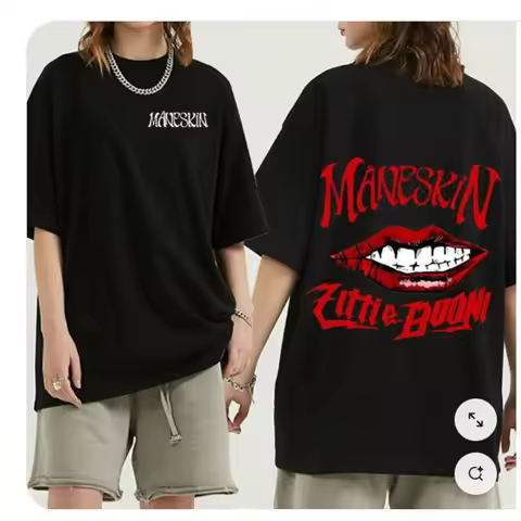 Maneskin Logo Print Funny Women T Shirt