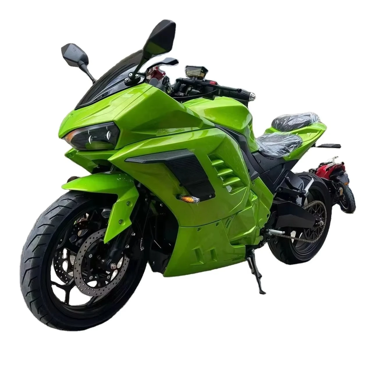 Stlf Good Quality 4000w Electric Motorcycles With Carbon Fiber Shell High Speed Racing Motorcycles For Russia Customers