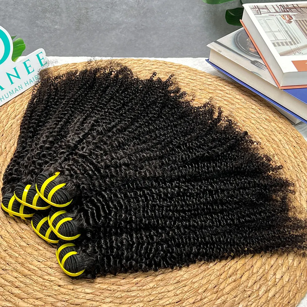 Rambut Manusia Keriting Keriting 1 3 4 Bundel Kesepakatan Rambut Mentah Rambut Manusia Tissage Asli Dijual Ekstensi Rambut Alami Keriting Dalam