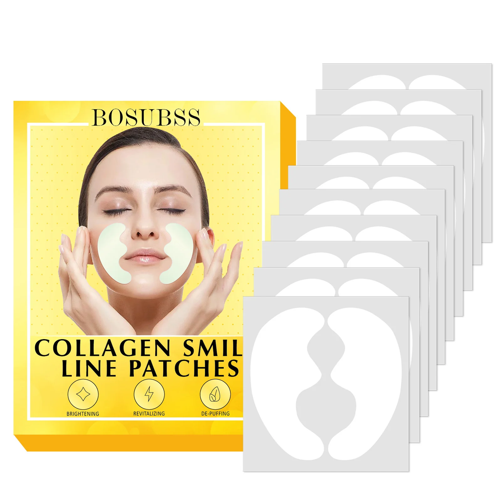 This face tape is ultra-thin, transparent and invisible, offering a seamless blend with skin. Its waterproof design ensures stro view 2