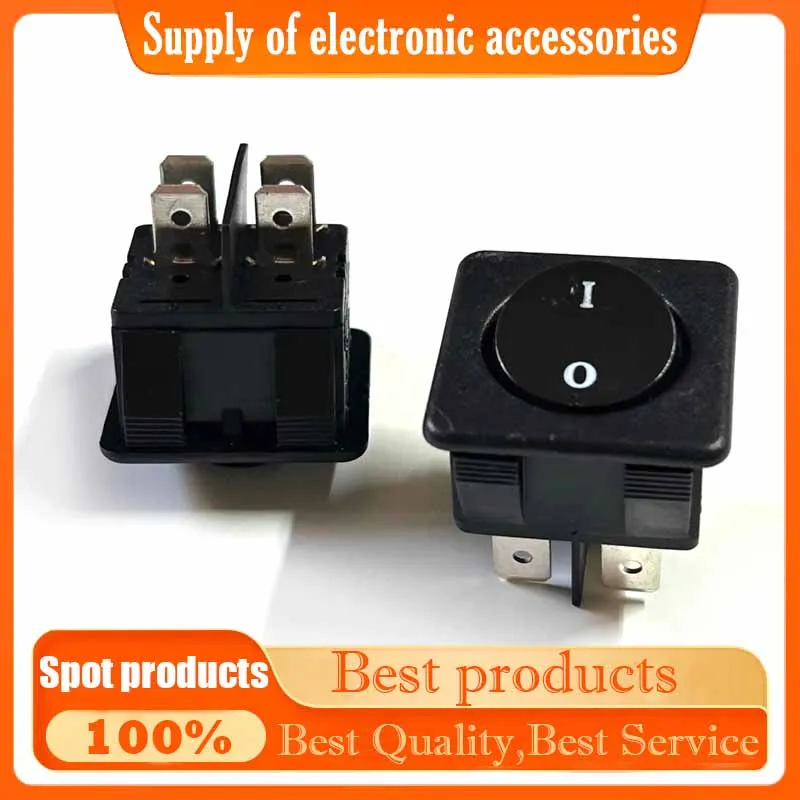 

Original TH3/T85 power switch 30*30 square switch 4 pins 2 positions boat-shaped switch 10A250V