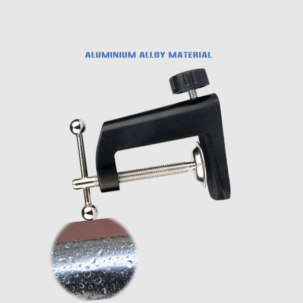 

2 Pcs Gooseneck Desk Clamp Work Table Mounting Securing Microphone Bracket Base