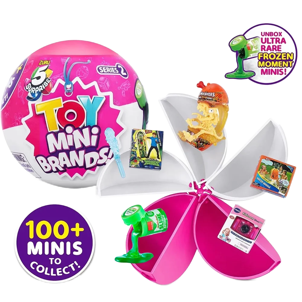 Zuru mini marcas brinquedos 5 surpresa mini marcas brinquedo brinquedos em miniatura caixa cega mistério série 2 original mistério marcas em miniatura brinquedo