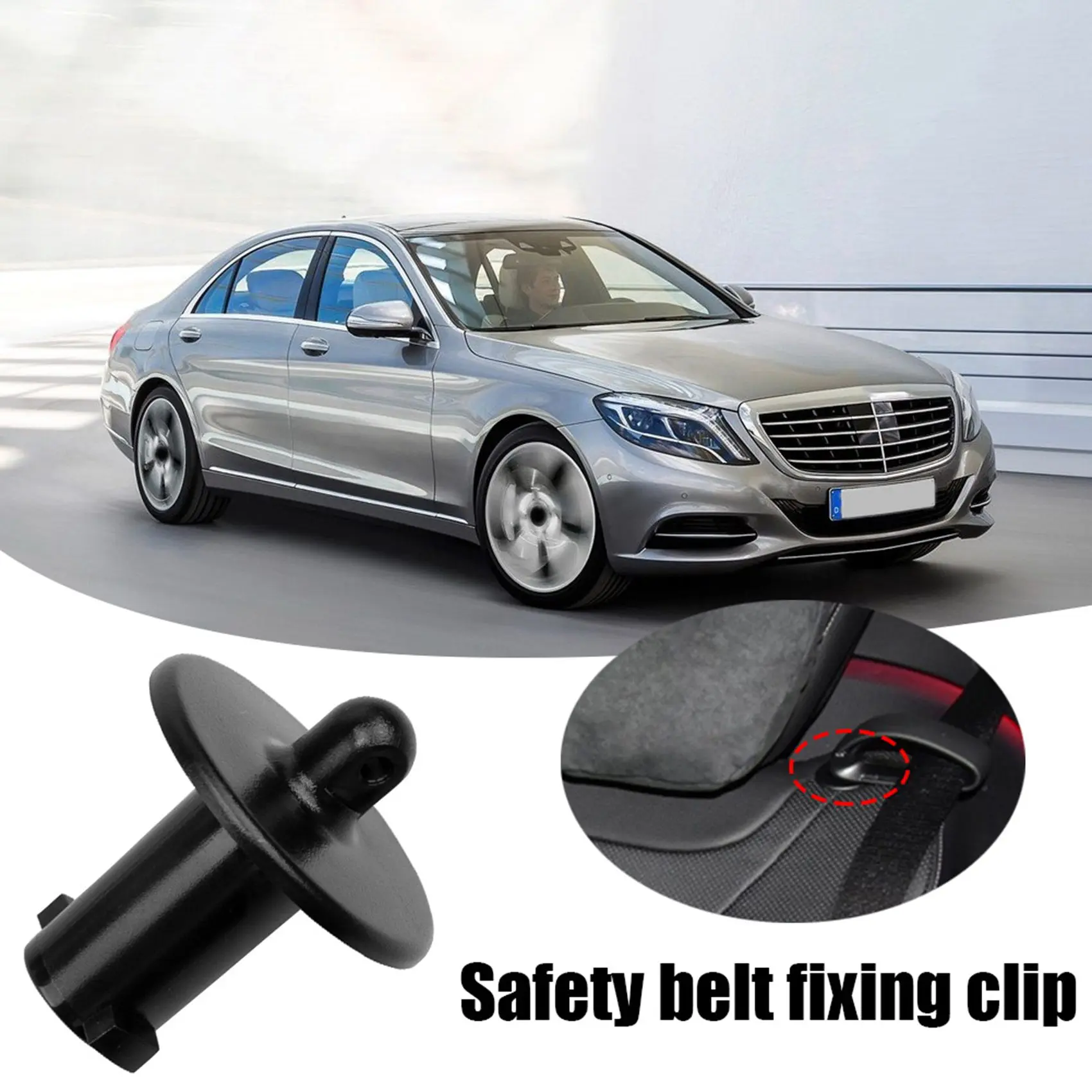 2228600922 Car Rear Seat Belt Guide Fixing Tie Buckle for Benz S-Class W222 Auto Parts Car Interior Accessories Beige