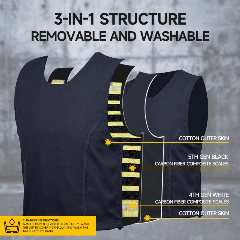 Inner wear anti-stabbing clothing close-fitting soft vest anti-knife anti-slashing flexible anti-stabbing soft armor clothing