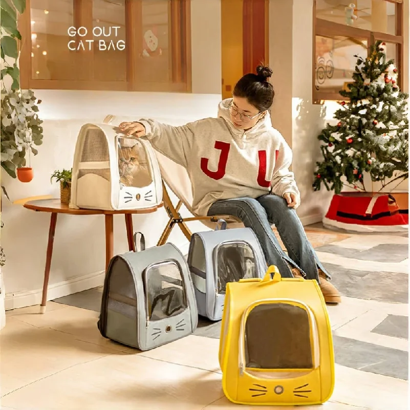 Cat Pet Carrier Backpack Trans - огляд і ціна Foldable Backpack Small