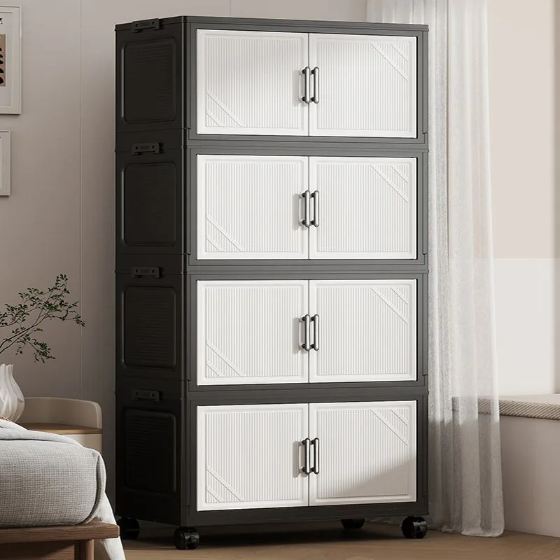 Thickened Multi-layer Storage Cabinet Home Living Room Mobile Organizer for Snacks Toys Miscellaneous Items Storage Cupboard image 3