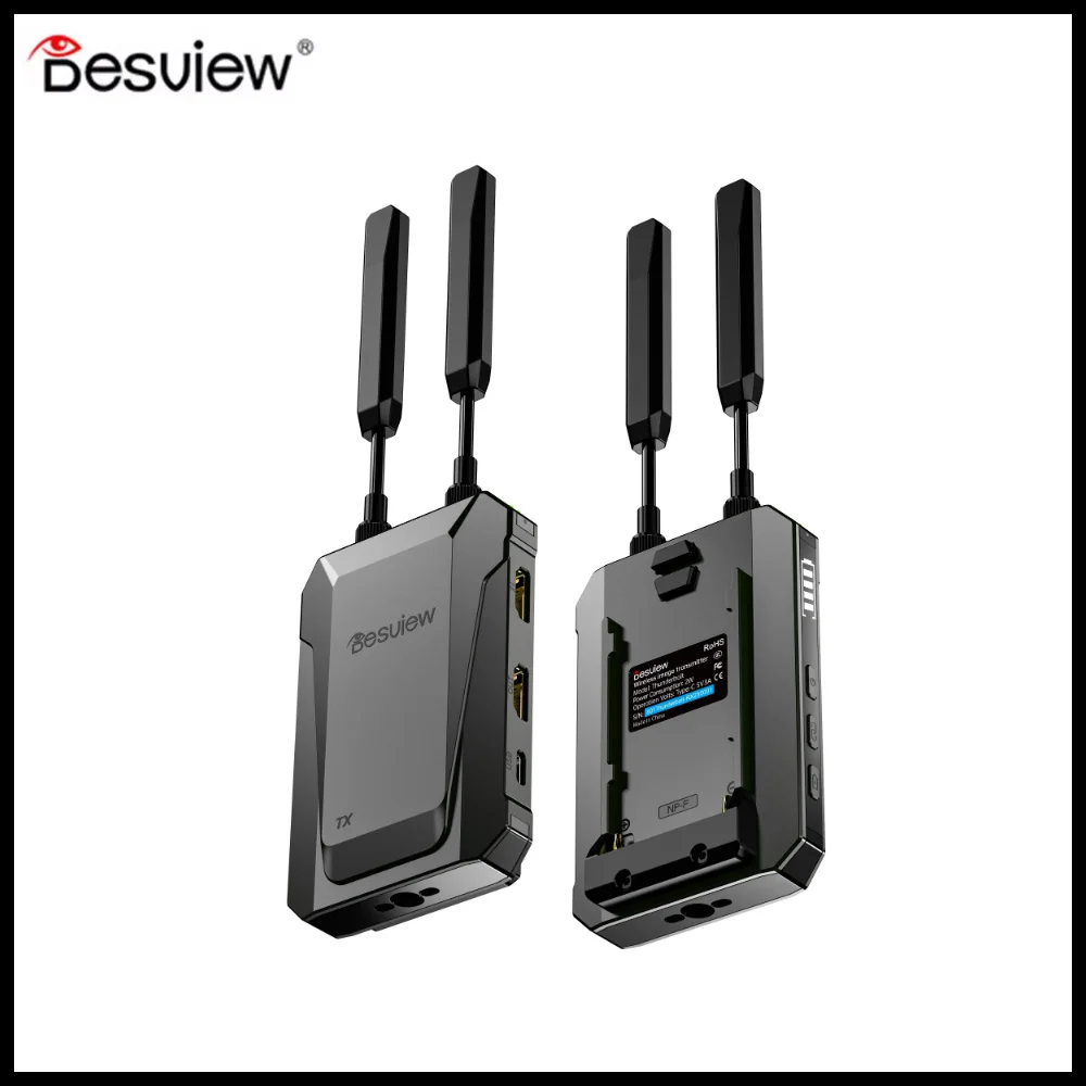 Desview Thunderbolt Wireless Video Transmission Full HD 1080P Monitor for DSLR, Mirrorless Cameras, Smartphones, and iPads