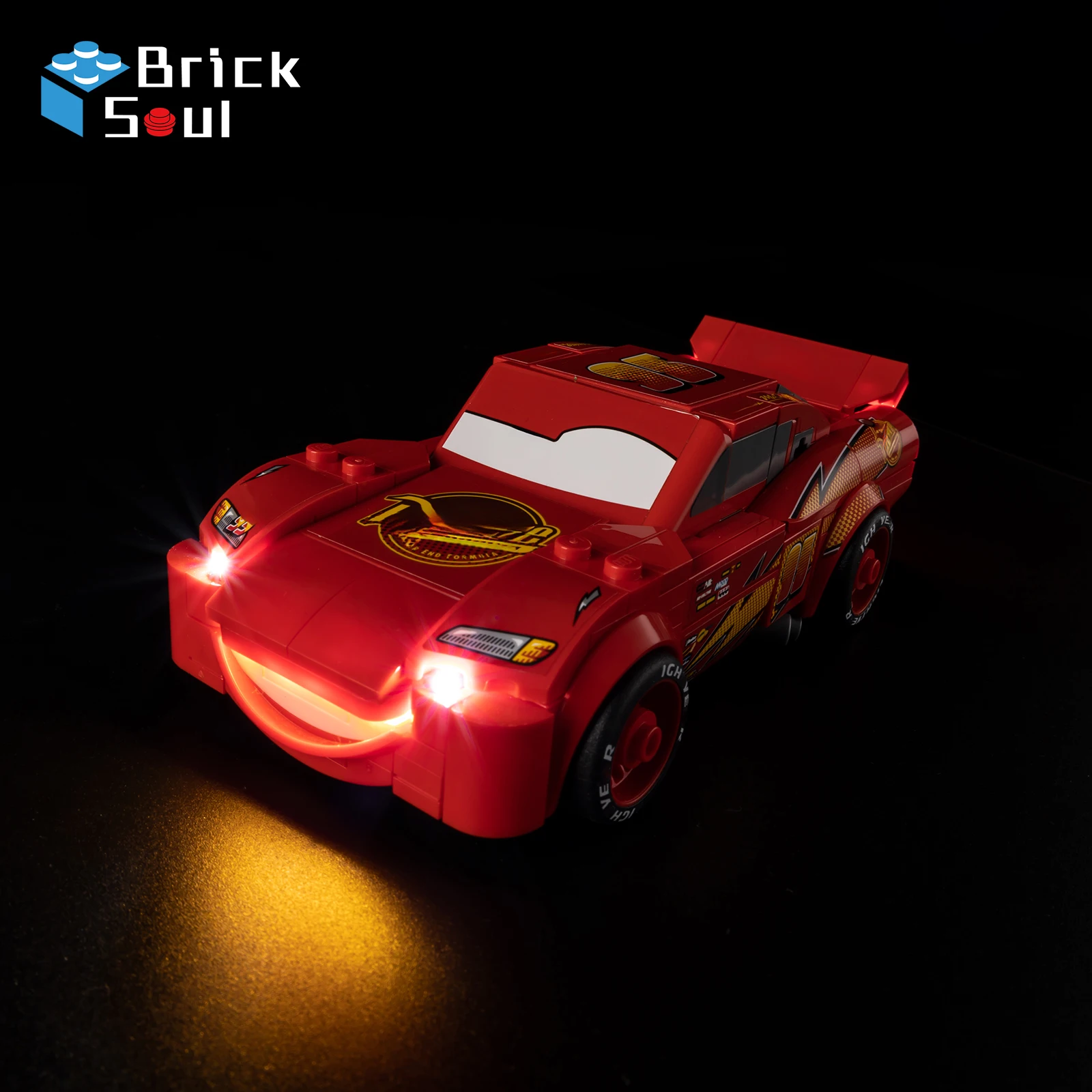 Kit luce a led per Lego Lightning Mcqueen 77255 Modello Giocattoli fai da te Set Blocchi di costruzione non inclusi
