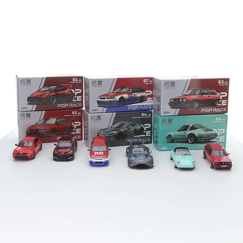 

XCARTOYS POPRACE1/64 Toyota Yaris Honda Civic Volkswagen, Nissan, Porsche, Aston Martin, литая под давлением модель автомобиля для мальчиков, игрушка в подарок