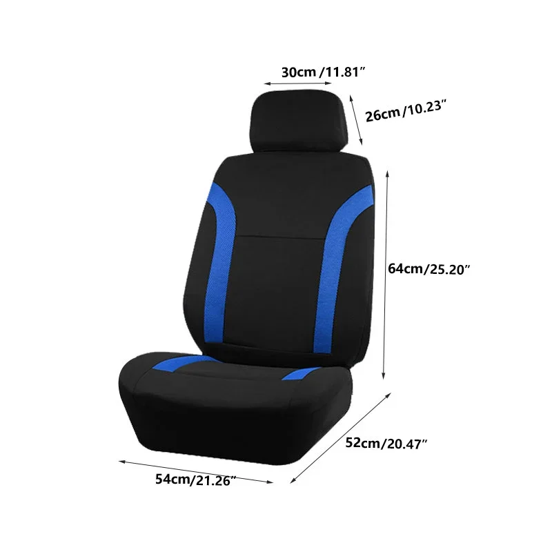 Universal 2 Front Seat Covers Fit For Most Car SUV Truck  Accessories Interior Front Seat Covers For car accessories