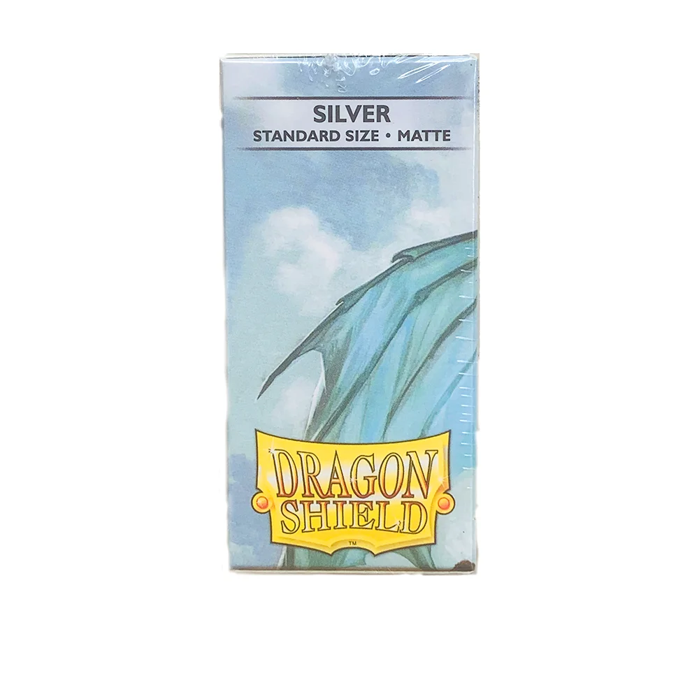 Zilver MAT 100 stks/doos Frosted Card Kaarten Mouwen Dragon Shield Kaarten Cover Kaarten Protector voor PKM/Star Reals Bordspellen