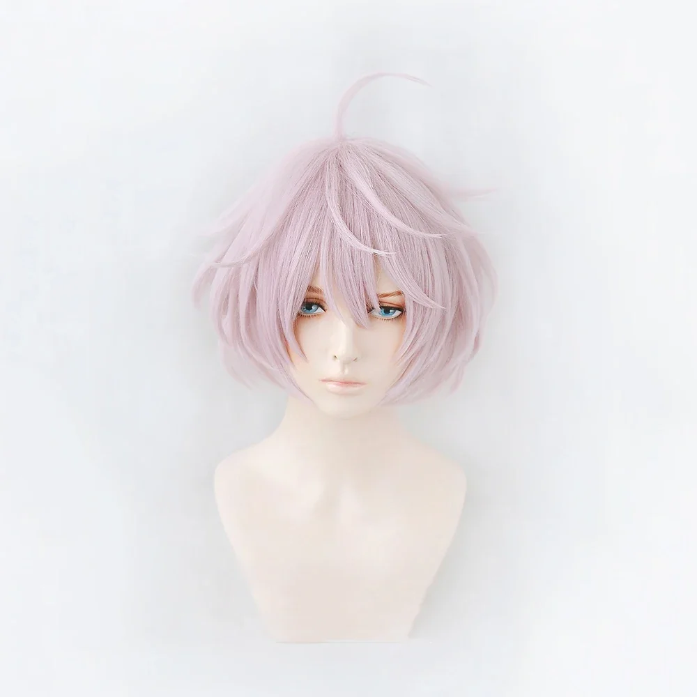 Senju Kawaragi Cosplay Wig Anime Tokyo Revengers Senju Kawaragi Purple Pink Short Heat Resistant Synthetic Hair Halloween Wigs