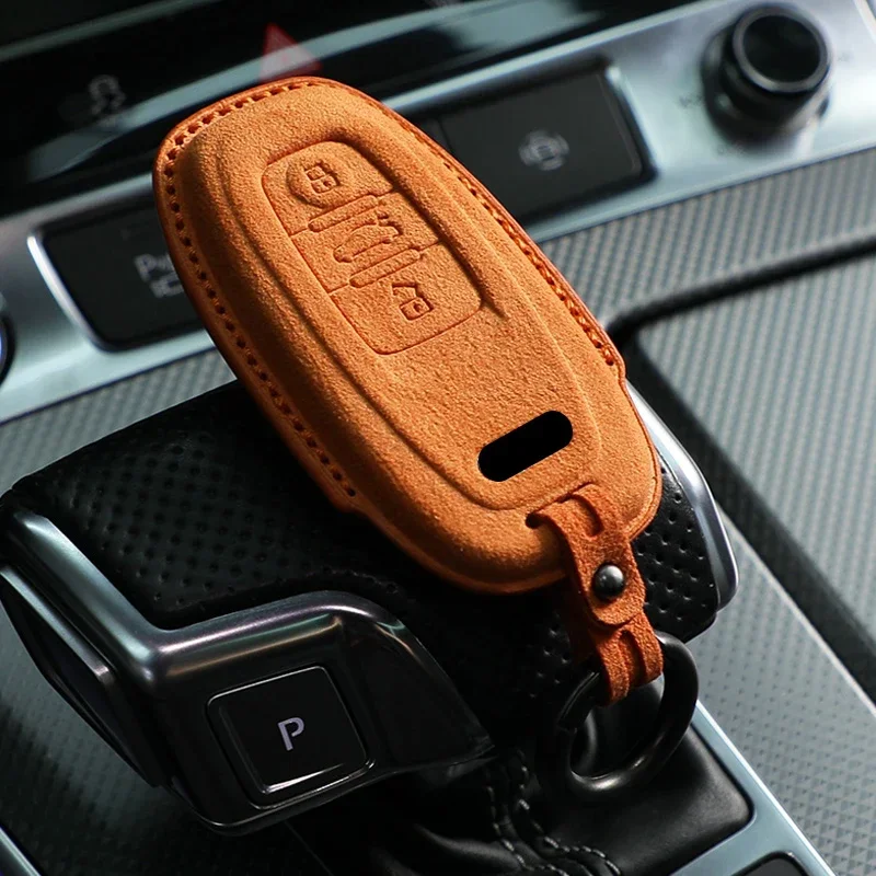 

Alcantara Car Key Case Cover Shell For Audi S Line Allroad Quattro A3 A4 A5 A6 A7 A8 Q5 S3 S4 S5 S6 S7 RS4 RS5 SQ5