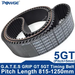 POWGE 5GT Timing belt Lp=815-1250mm 825 830 840 850 860 870 880 895 900 920 935 960 970 1000 1015 1025 1050 1080 1090 1115 1145