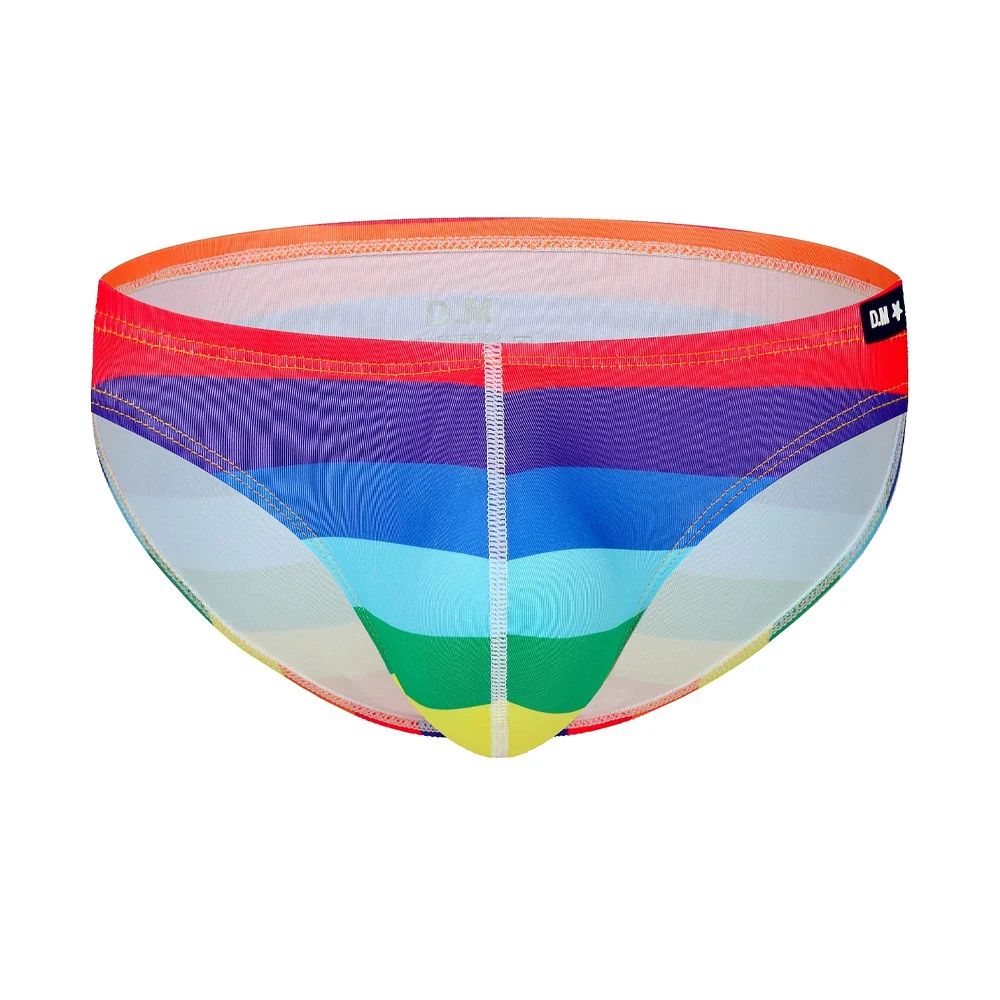 Special Edition Rainbow Men's Underwear Low Waist Sexy Trendy Polyester Triangle Pants