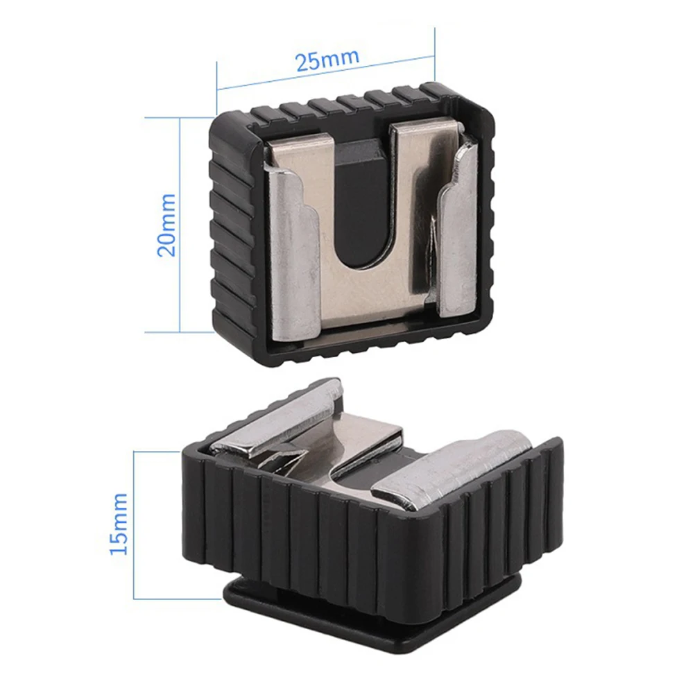 

4 PCS Lamp Adapter Flash Light Clamp Camera Hot Shoe Universal Holder Socket Metal