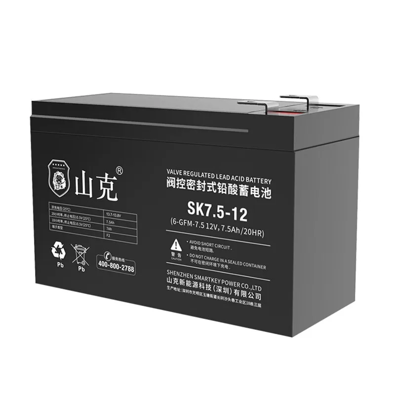 

Shanker SK7.5-12/SK9-12 battery UPS power battery maintenance-free lead-acid battery 12V x 6 12V9AH